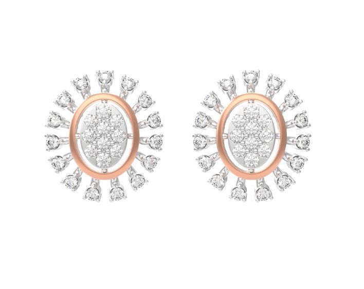 3.902 Grams Diamond Earrings