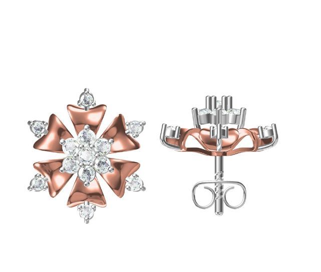 4.628 Grams Diamond Earrings
