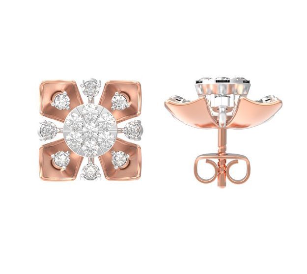 5.521 Grams Diamond Earrings