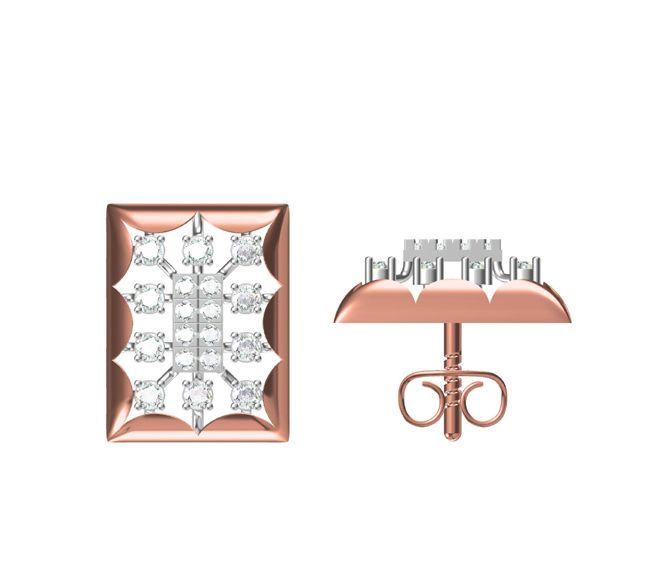 5.845 Grams Diamond Earrings