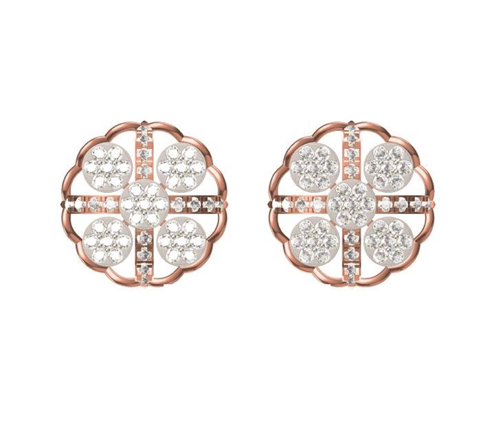 8.436 Grams Diamond Earrings