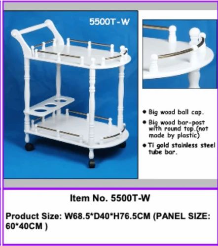 5500T-W Wooden Serving Trolley