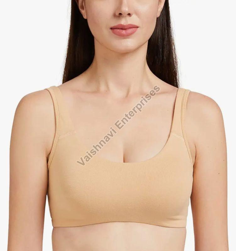 Plain Cotton Ladies Sports Bra