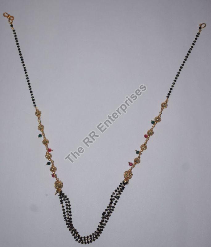 Brass Double Chain Mangalsutra Without Pendant