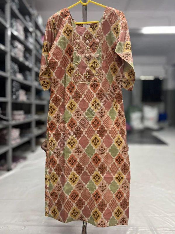 Ladies Fancy Cotton Printed Kurti