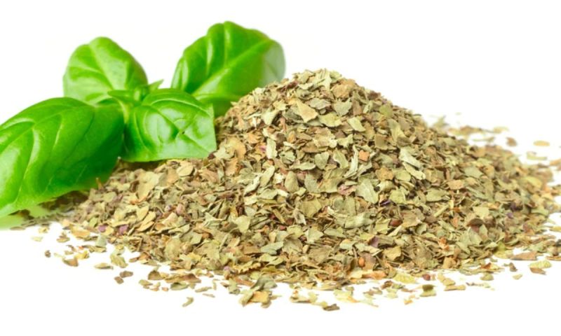 Dried Basil Leaves