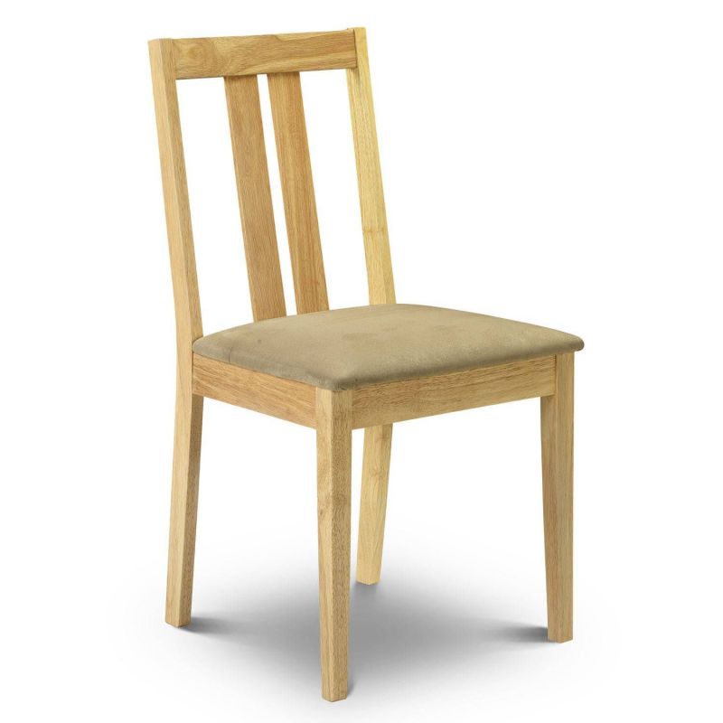 Mango Wood Dining Chair With Upholstery