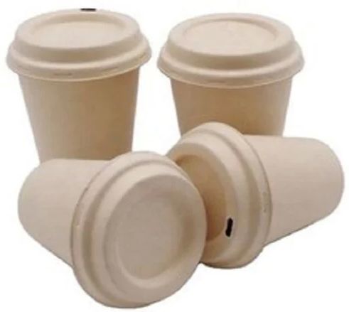 80ml Sugarcane Bagasse Cup with Lid