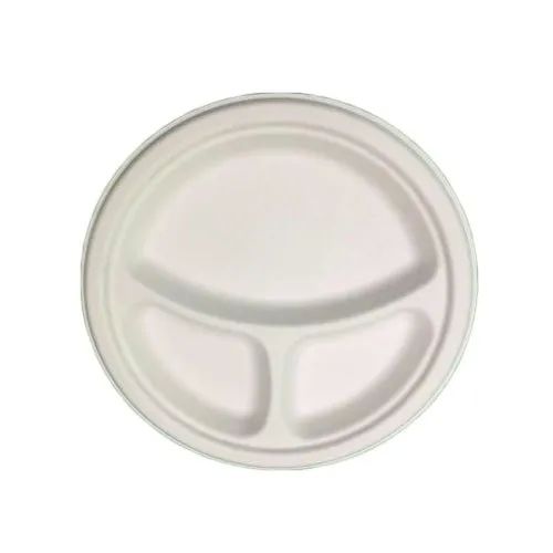 Sugarcane Bagasse Compartment Plates