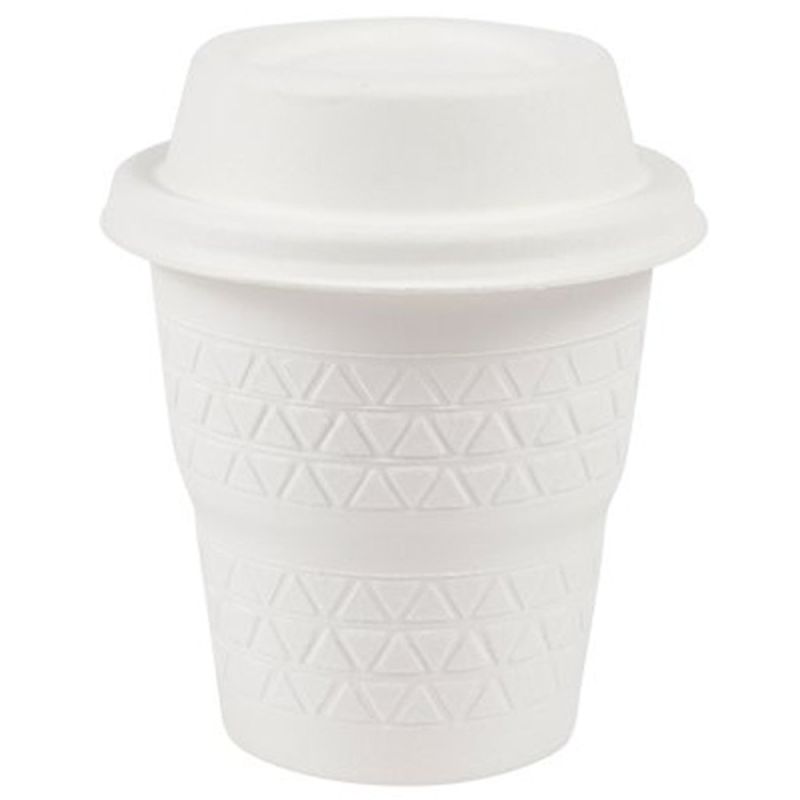 90ml Sugarcane Bagasse Cup with Lid