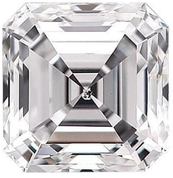 Loose Asscher Pie Cut Diamond For Diamond Engagement Rings