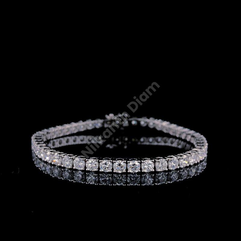 Round Cut Diamond Tennis Bracelet