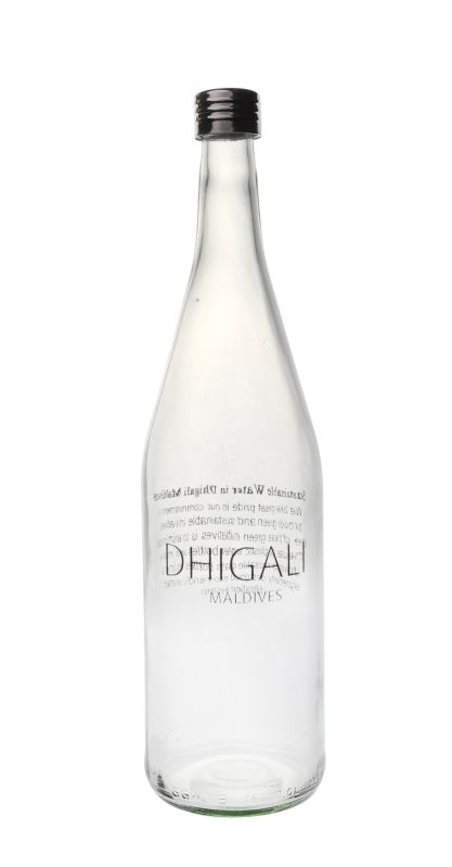 1000ml Dhigali Maldives Glass Water Bottle