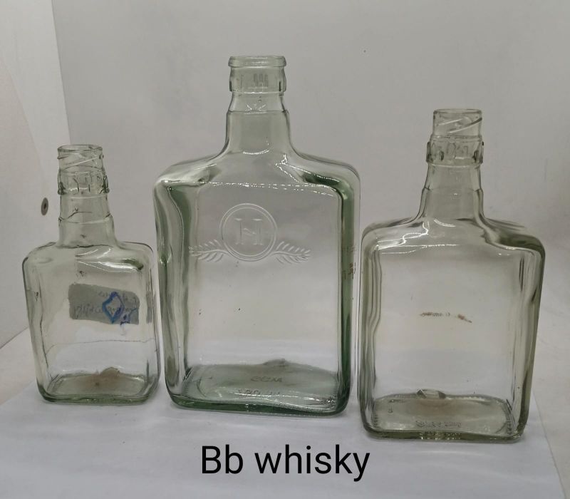 BB Whisky Glass Liquor Bottle