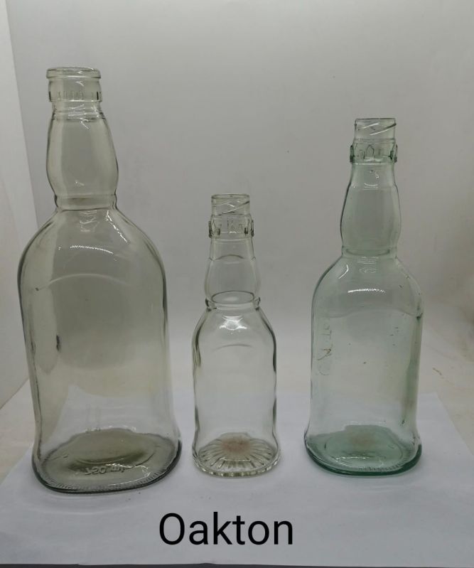 Oakton Glass Liquor Bottle