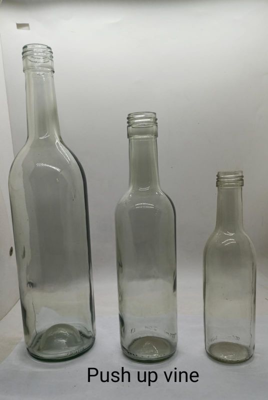 Push Up Wine Glass Liquor Bottle