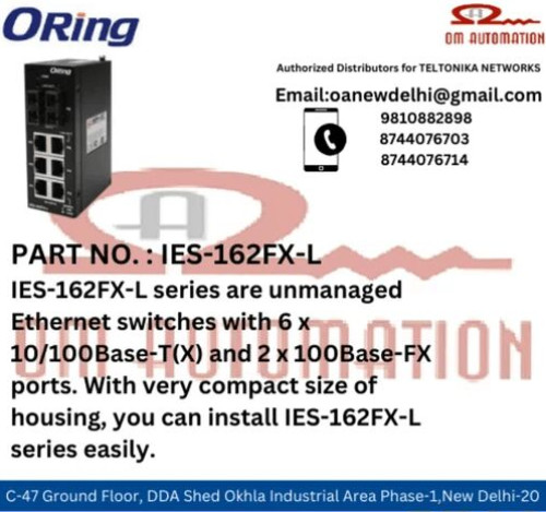 ORING IES-1062FX Series Industrial 8-port Unmanaged Ethernet Switch