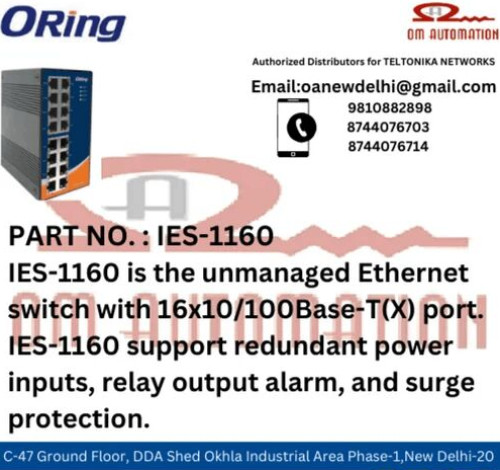 ORING IES-1160 Industrial 16-port unmanaged Ethernet switch