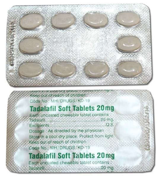 Tadalafil Soft Tablets 20mg