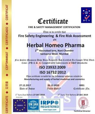 Fire Safety Certification