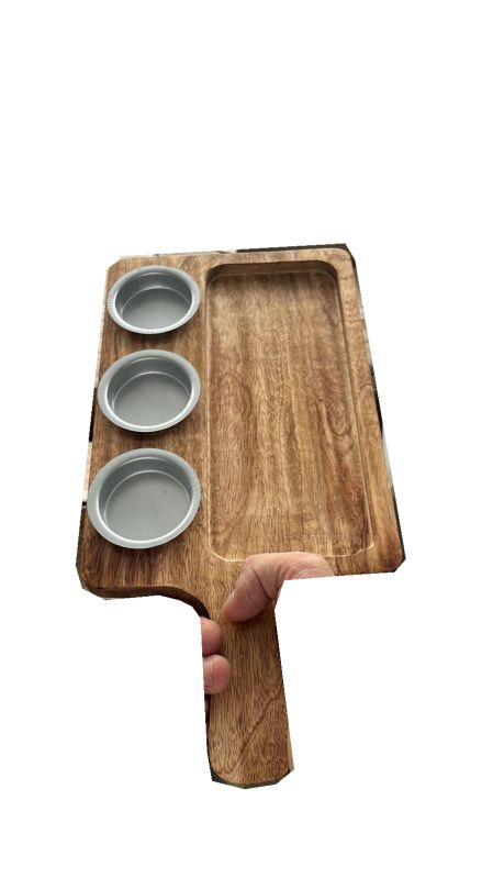 Wooden Chip And Dip Platter