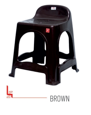 Topaz Brown Virgin Plastic Stool