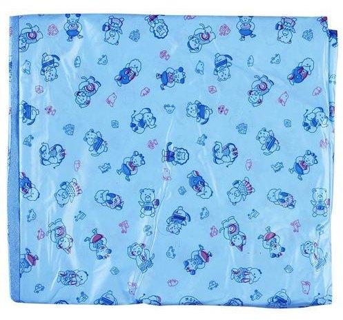 Plastic Baby Blue Printed Sheet