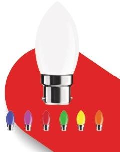 IMEE-ALCD 0.5 Watt Candle Shape Colour LED Bulb