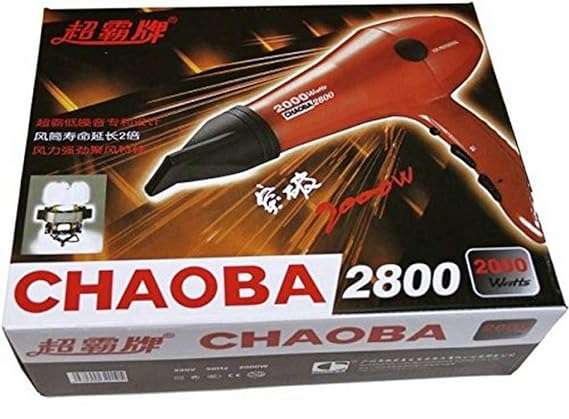 CHAOBA Plastic 2000 Watts Professional Hair Dryer (Black)