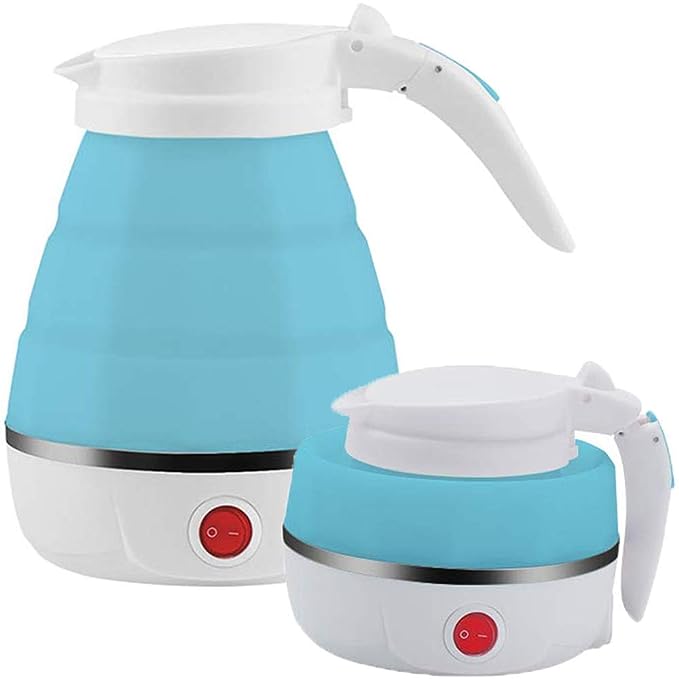 Electric Kettle, Hot Water Kettle, (600-Watt) Portable kettle for Travel, Foldable Kettle for Hot wa