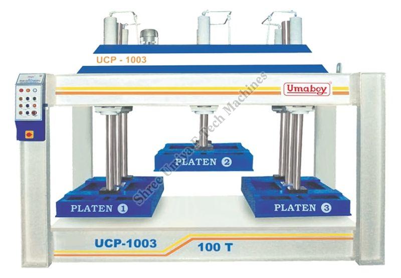 UCP 1003 6 Cylinder Three Platen Hydraulic Cold Press