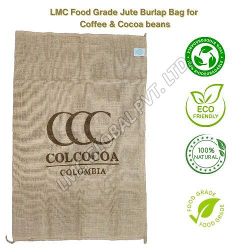 LMC Food Grade Jute Burlap Hessian Bag for Coffee & Cocoa Beans