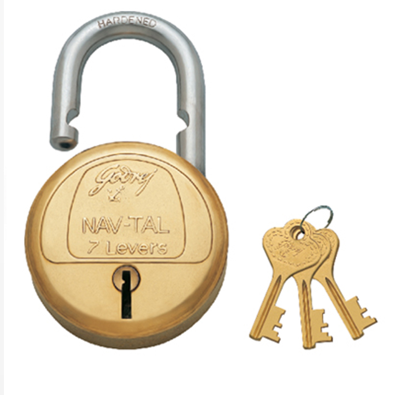 Godrej Navtal 7 Lever Brass Padlock