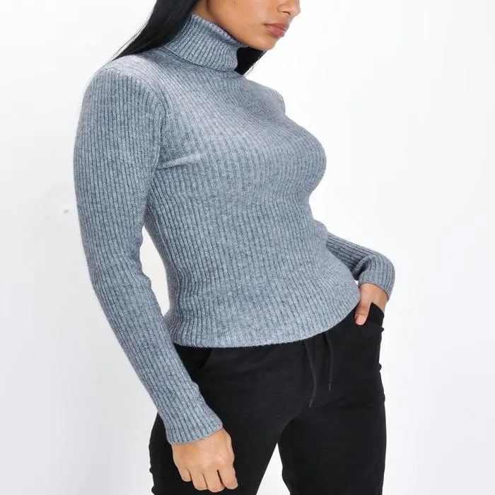 Ladies Polo Neck Sweater