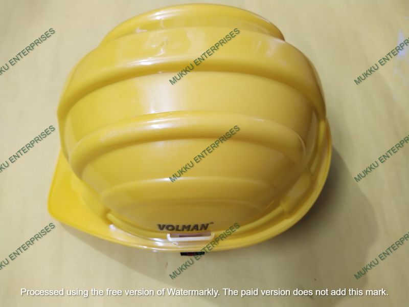 Yellow Volman Safety Helmet With Ratchet