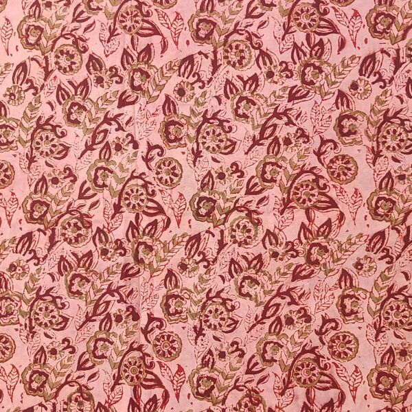 HP015 Kalamkari Block Printed Cotton Fabric