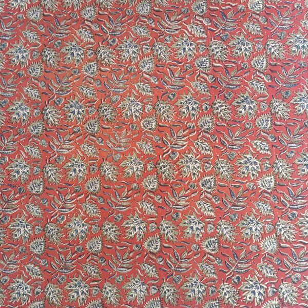 HP067 Kalamkari Block Printed Cotton Fabric