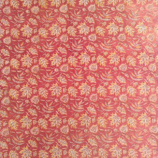 HP070 Kalamkari Block Printed Cotton Fabric