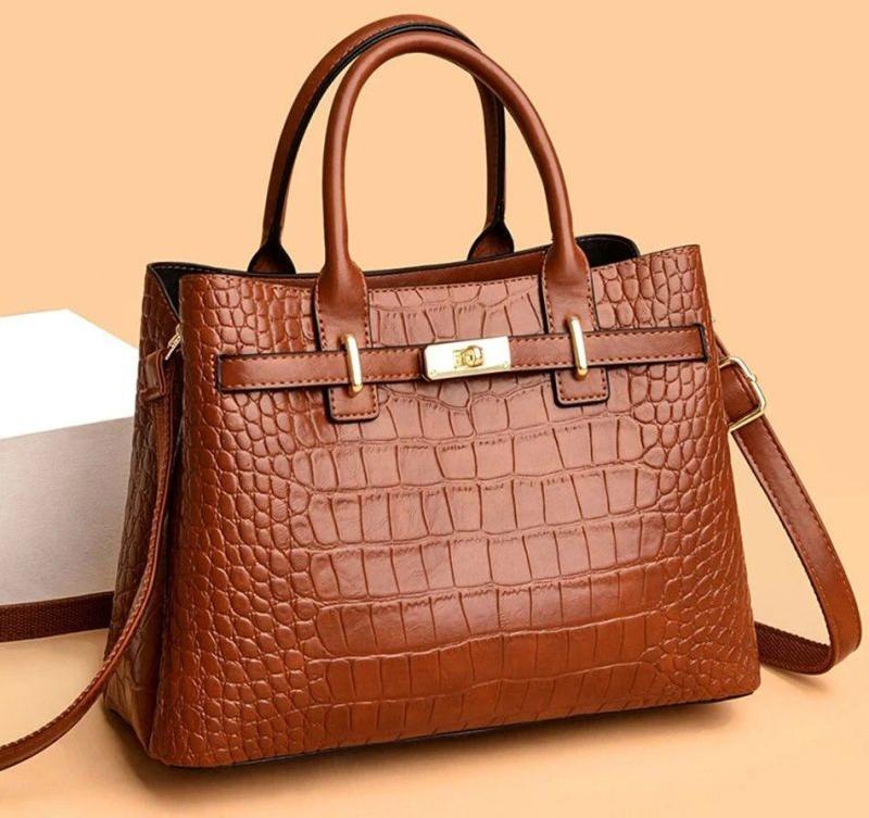 Ladies Croc Leather Formal Bag