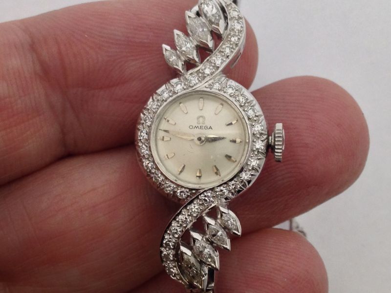 Ladies Omega Natural Diamond Watch