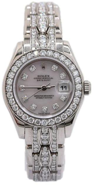Ladies Rolex Natural Diamond Watch