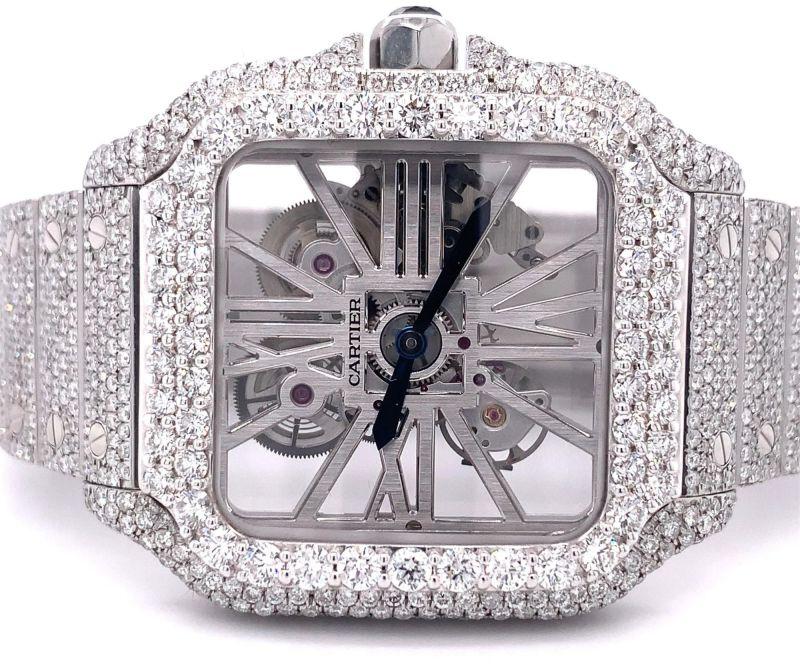 Mens Cartier Lab Grown Diamond Watch