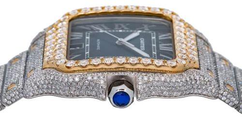 Mens Cartier Natural Diamond Watch