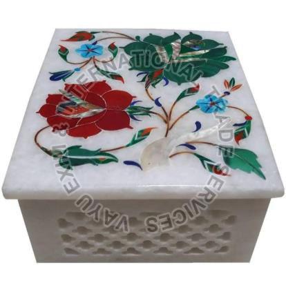 Square Marble Jewellery Box