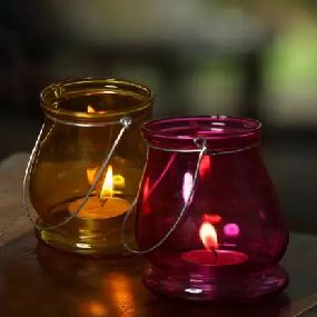 Glass Lantern Candle Holder