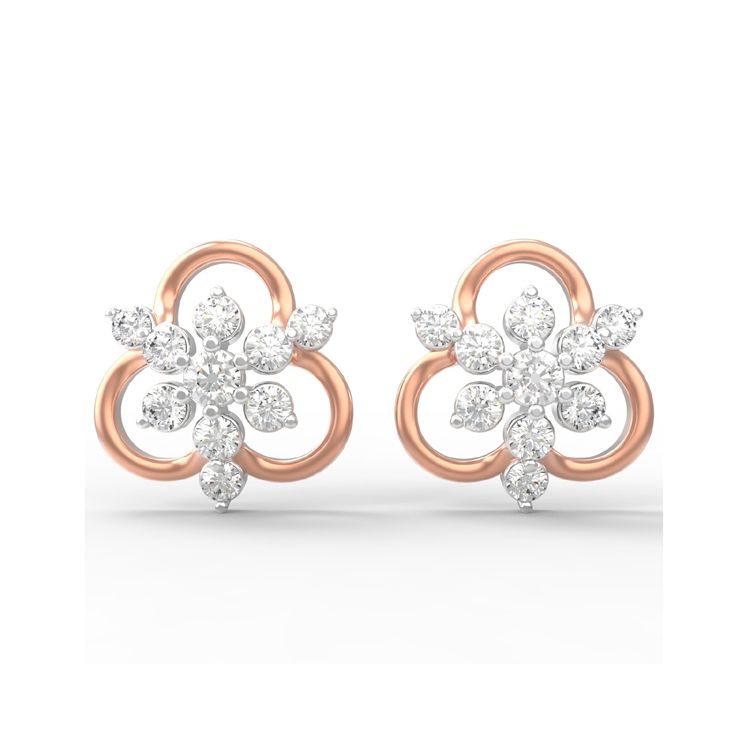 2.932 Grams Diamond Earrings