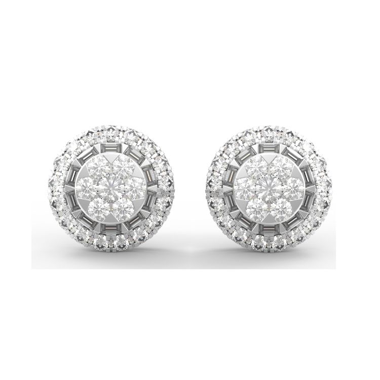 3.460 Grams Diamond Mens Earrings