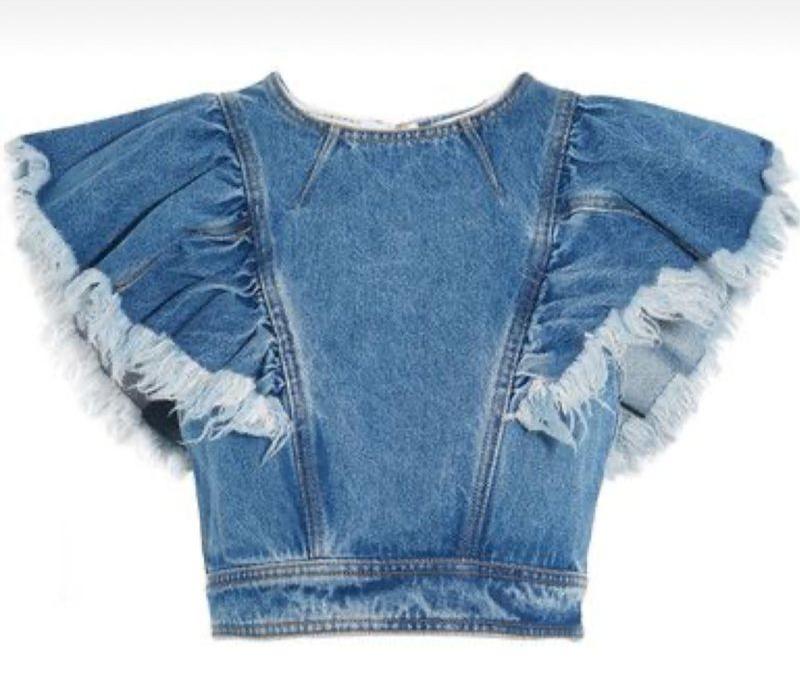 Ladies Fancy Denim Top