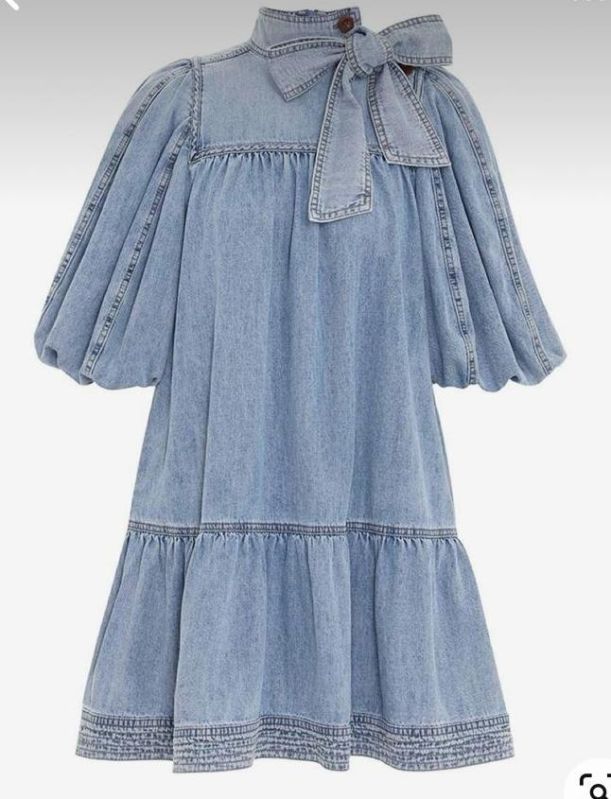 Ladies Fancy Denim Dress