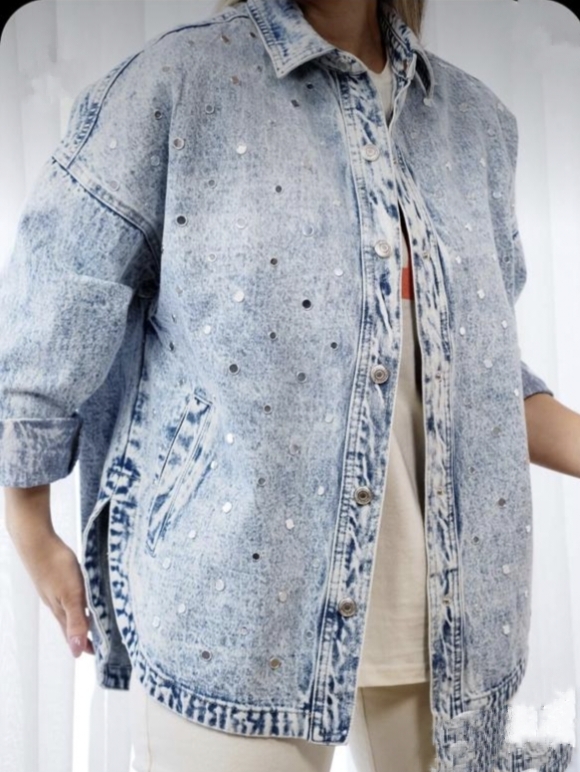 Ladies Stylish Denim Shirt